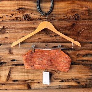 TROPIC OF C | NWT Orange Speckled Knit Bandeau S